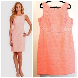 Sleeveless Pink Sheath Dress - Classic Women's Work Dress